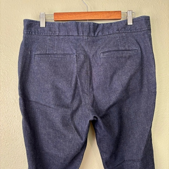 Anthropologie Essential Crop Flare Denim Trousers Size 12 - Picture 8 of 16
